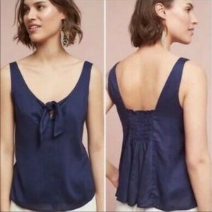 Anthropologie | Maeve Navy Blue Verena Tank Size Medium